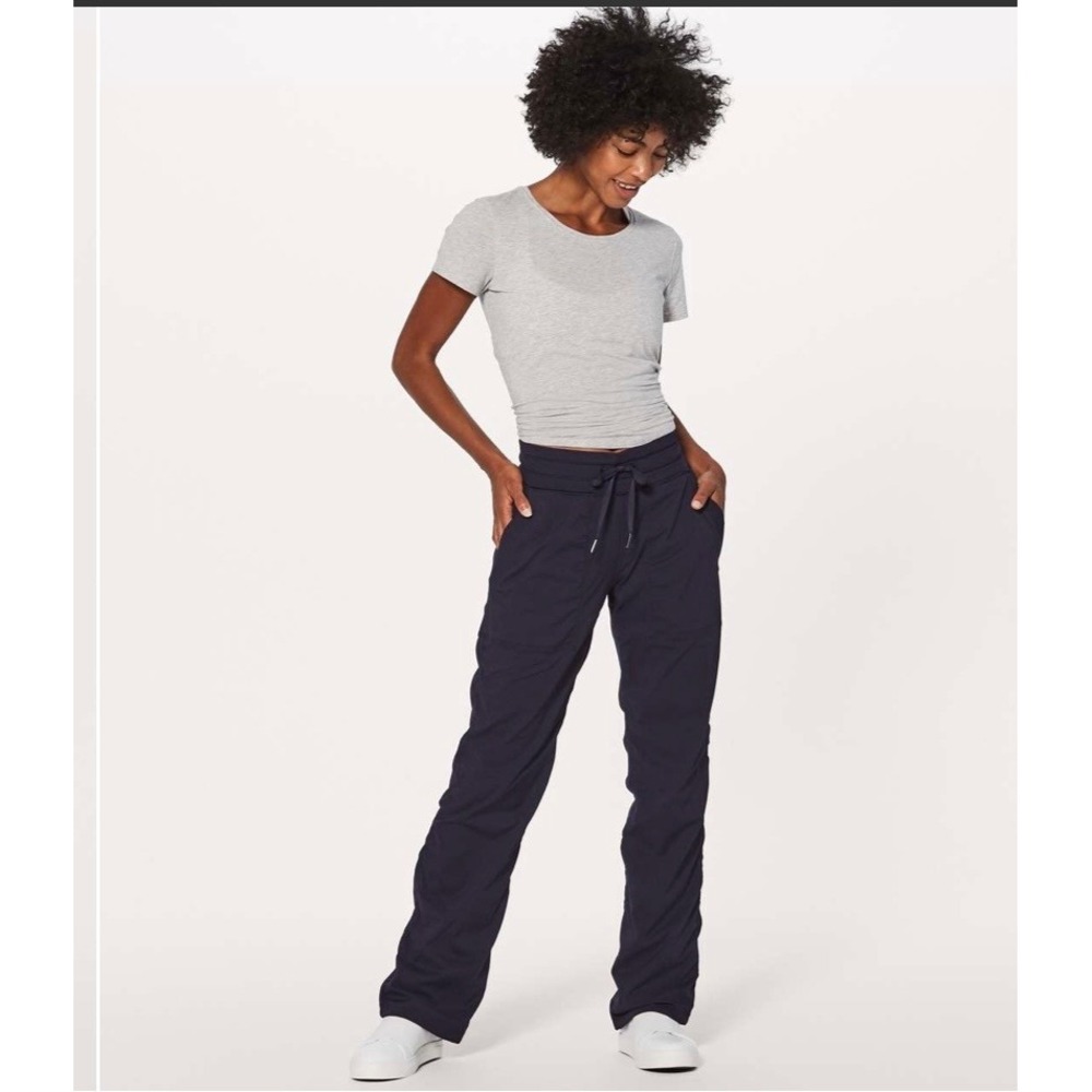 Lululemon Dance Studio Pant‎ III Regular Lined 32 Midnight Navy 12